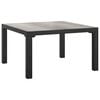 vidaXL Garten-Couchtisch Grau 55x55x31 cm DPC und Stahl