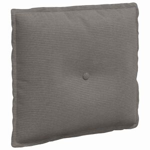 vidaXL R&uuml;ckenkissen Hellgrau 50 x 45 cm Cordstoff