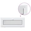 vidaXL Kellerfenster Innenseite Farbe Wei&szlig; RISOR 120 x 40 cm