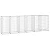 vidaXL Gabionenwand mit Abdeckung Verzinkter Stahl 300&times;50&times;100 cm