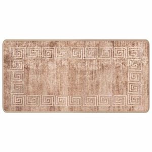 vidaXL Teppichl&auml;ufer MARSA Wei&szlig; 50 x 100 cm Polyester und PVC