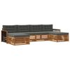 vidaXL Sofagarnituren mit Kissen 6 pcs Massivholz Akazie