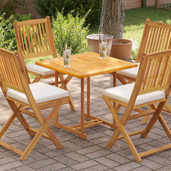 vidaXL Tischplatte Massivholz Teak 70&times;70&times;2,5 cm