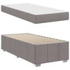 vidaXL Bettrahmen mit Matratze Taupe 80 x 200 cm Stoff