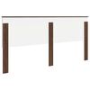 vidaXL Kopfteil mit Kopfteil Braun Eichen-Optik 200 cm Holzwerkstoff