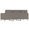 vidaXL 3-Sitzer-Sofa Taupe 180 cm Stoff