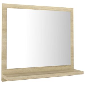 vidaXL Badspiegel Sonoma-Eiche 40x10,5x37 cm Holzwerkstoff