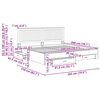 vidaXL Bettrahmen Graues Sonoma 200 x 200 cm Holzwerkstoff