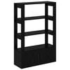 vidaXL Sideboard Schwarz Eichen-Optik 30 x 80 x 119.5 cm Holzwerkstoff