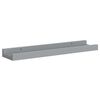 vidaXL Bilderleisten 2 Stk. Grau 40x9x3 cm MDF