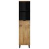 vidaXL Badschrank Braun 38x33x160 cm Massivholz Mango