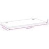 vidaXL Schreibtischplatte 110x55x2,5 cm Bambus
