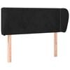 vidaXL Kopfteil mit Ohren Schwarz 103x23x78/88 cm Samt