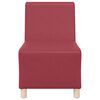 vidaXL | Modulares Armfreies Sofa | Weinrot 55 x 74 x 82 cm Kunstleder