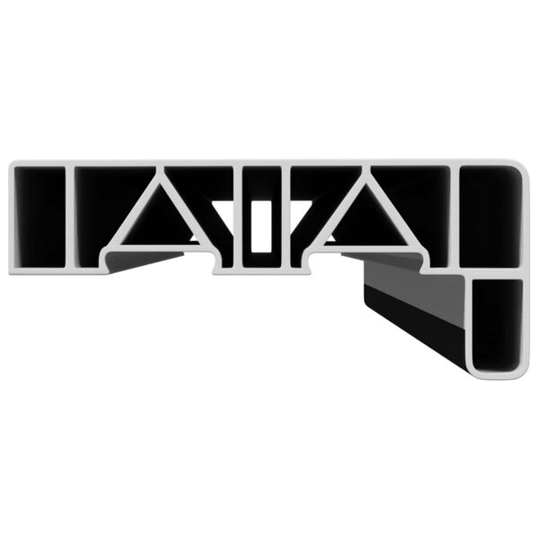 vidaXL Fensterbank Anthrazit mit Holzmaserung 100 x 15 x 4,5 cm PVC