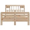 vidaXL Massivholzbett mit Regal ohne Matratze 160x200 cm Kiefernholz