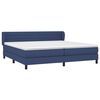vidaXL Boxspringbett mit Matratze Blau 200x200 cm Stoff