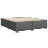 vidaXL Boxspringbett mit Matratze Dunkelgrau 180x200 cm Stoff