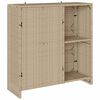 vidaXL Aufbewahrungsschrank mit Regal Beige 100 x 36 x 102 cm Rattan