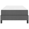 vidaXL Boxspringbett mit Matratze Dunkelgrau 100 x 200 cm Stoff