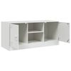 vidaXL TV-Schrank Wei&szlig; 99x39x44 cm Stahl