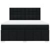 vidaXL Boxspringbett mit Matratze Schwarz 180x200 cm Stoff