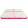 vidaXL Aufblasbare Gymnastikmatte mit Pumpe 200x200x15 cm PVC Rosa