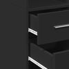 vidaXL Highboard Schwarz 30x42,5x185 cm Holzwerkstoff