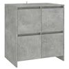 vidaXL 3-tlg. Sideboard Betongrau Holzwerkstoff