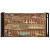 vidaXL Couchtisch Mehrfarbig 80x40x35 cm Altholz Massivholz