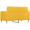 vidaXL 2-Sitzer-Sofa Hellgelb 140 cm Stoff