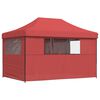 vidaXL Party-Zelt Bordeauxrot 279 x 410 x 315 cm Oxford-Stoff