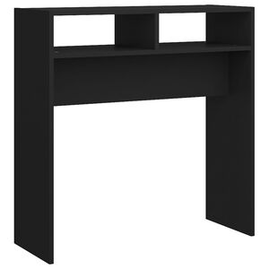vidaXL Konsolentisch Schwarz 78x30x80 cm Holzwerkstoff