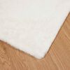 vidaXL Kunstfell Hasen Teppich Olite Creme 200 x 200 cm Polyester