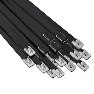 vidaXL Kabelbinder 25 stk. 7,9 x 350 mm Schwarz