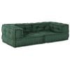 vidaXL 2-Sitzer-Modulsofa Gr&uuml;n 140x70x36 cm Stoff