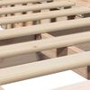vidaXL Bettrahmen Braun 90 x 190 cm Massives Kiefernholz