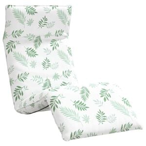 vidaXL Sonnenliege Klappbar Blattmuster 175x54x8,5 cm Oxford-Gewebe