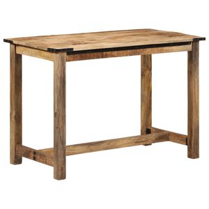 vidaXL Esstisch 110x55x75 cm Massivholz Mango
