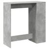 vidaXL Bartisch mit Regal Betongrau 101x40x103,5 cm Holzwerkstoff