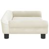 vidaXL Kindersofa Creme 70x45x26 cm Samt