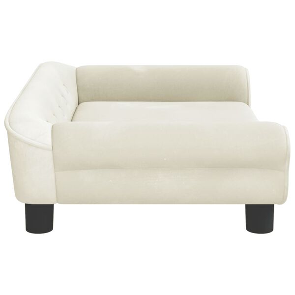 vidaXL Kindersofa Creme 70x45x26 cm Samt