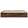 vidaXL Bettgestell ohne Matratze R&auml;uchereiche 200x200 cm Holzwerkstoff