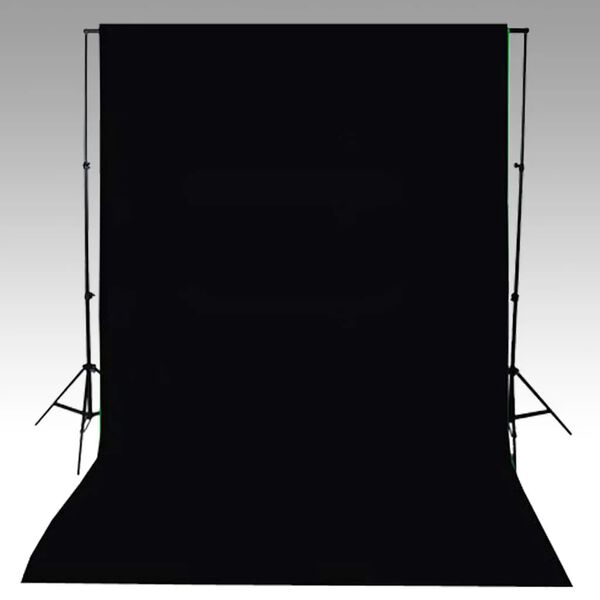 vidaXL Fotohintergrund ohne Ständer Baumwolle Schwarz 600x300 cm
