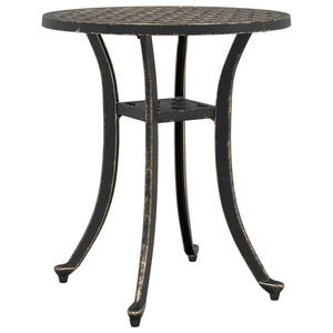 vidaXL Gartentisch Bronzen &Oslash;48x53 cm Aluminiumguss