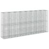 vidaXL Gabionen-Hochbeet 4 stk. 330 x 50 x 150 cm Verzinkter Stahl