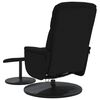 vidaXL Massagesessel mit Fu&szlig;hocker Schwarz Samt