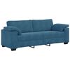 vidaXL 3-Sitzer-Sofa Blau 220x77x82 cm Samt