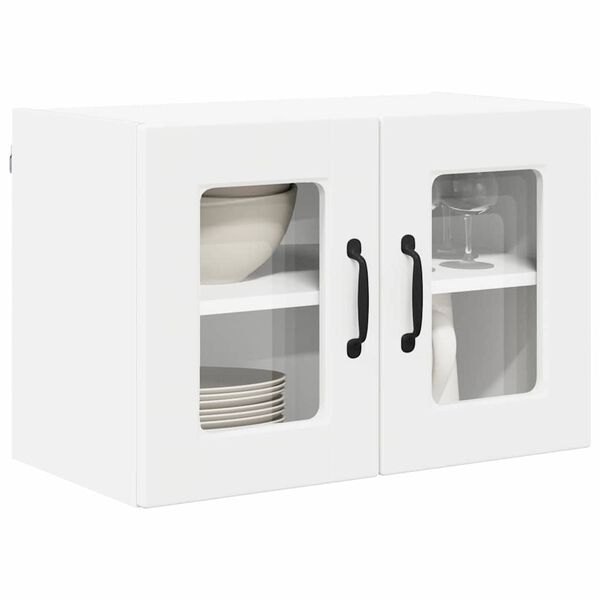 vidaXL K&uuml;chenschrank mit T&uuml;r 2 pcs Wei&szlig; 60 x 31 x 40 cm Holzwerkstoff