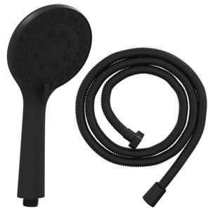 vidaXL Duschkopfset Schwarz 150 cm Edelstahl